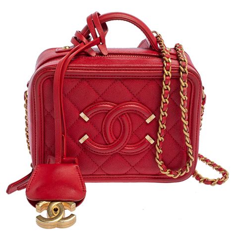 chanel mini red caviar|Mini Bags .